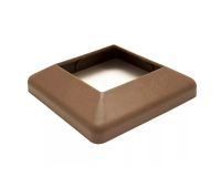 Крышка нижняя ПВХ для столба 125х125 Шоколад Крышка нижняя ПВХ для столба 125х125 Шоколад