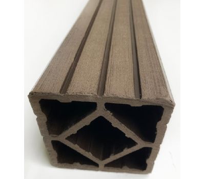 Столб Стандарт — Венге, Коричневый от производителя  ДеревоПласт по цене 1 445 р