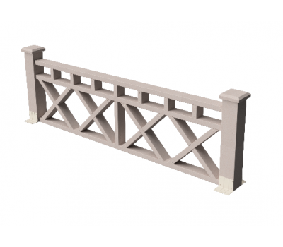 Декоративные ограждения ДПК "Бэйли", Выбеленный дуб, шлифованное от производителя GrinderDeco по цене 7 306 р Декоративные ограждения ДПК "Бэйли", Выбеленный дуб, шлифованное от производителя GrinderDeco по цене 7 306 р