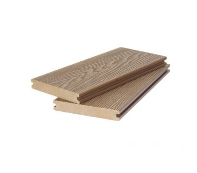 Террасная доска ДПК ( 3D фактура дерева ) полнотелая двухсторонняя Песочный от производителя  Polivan Group по цене 1 100 р