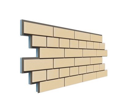 Фасадная термопанель Кирпич 20 мм - Светло-жёлтый от производителя  Доломит по цене 980 р