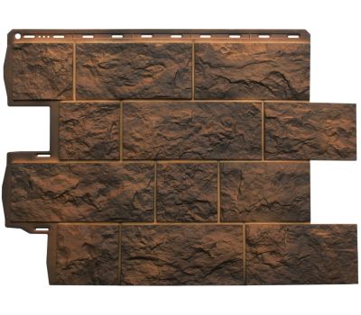 Фасадные панели (цокольный сайдинг) Туф Иранский от производителя  Альта-профиль по цене 623 р