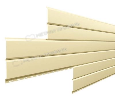Металлический сайдинг Lбрус-15х240 (ПЭ-01-1014-0.5) Слоновая кость от производителя  Металл Профиль по цене 1 550 р