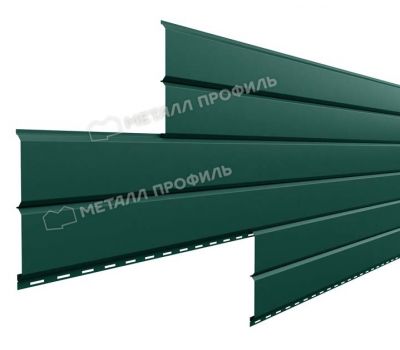 Металлический сайдинг Lбрус-15х240 (PURMAN-20-6005-0.5) Зеленый мох от производителя  Металл Профиль по цене 1 550 р