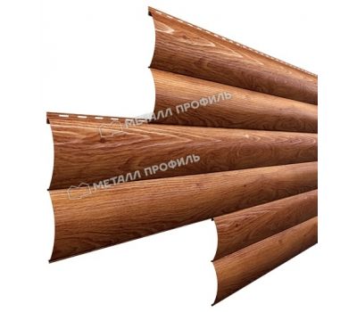 Металлический сайдинг Woodstock-Н-28х330 (ECOSTEEL_T-01-ЗолотойДуб-0.5) от производителя Металл Профиль по цене 1 550 р Металлический сайдинг Woodstock-Н-28х330 (ECOSTEEL_T-01-ЗолотойДуб-0.5) от производителя Металл Профиль по цене 1 550 р