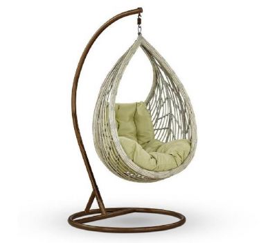 Подвесное кресло из искусственного ротанга N886-W71 White от производителя  Afina по цене 39 900 р