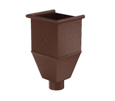 Воронка_водосборная удлиненая RAL 8017 Коричневый matt 125/90 от производителя  Aquasystem по цене 41 788 р